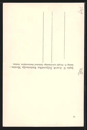 AK Mostar, Restaurierte Bahnhof Mostar