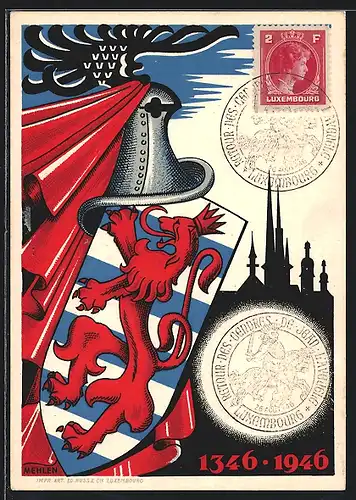 AK Luxembourg, Jubiläumsfeier 1346-1946