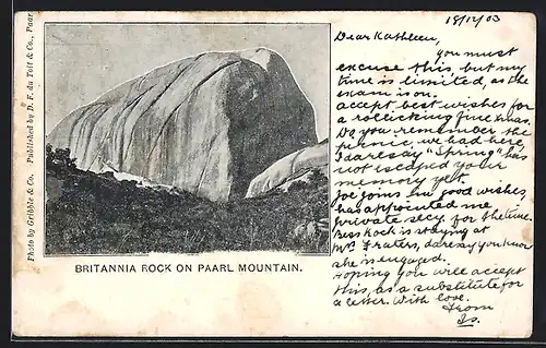 AK Paarl Mountain, Britannia Rock