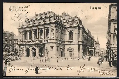 AK Budapest, Königliches Opernhaus