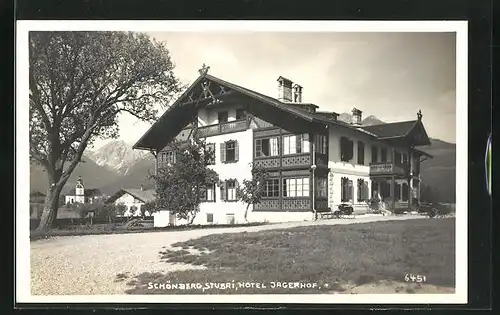 AK Schönberg / Stubai, Hotel Jägerhof