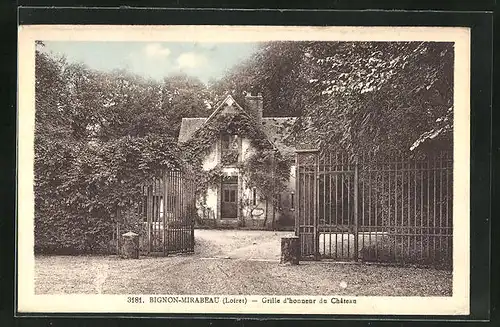 AK Bignon-Mirabeau, Grille d`honneur du Château