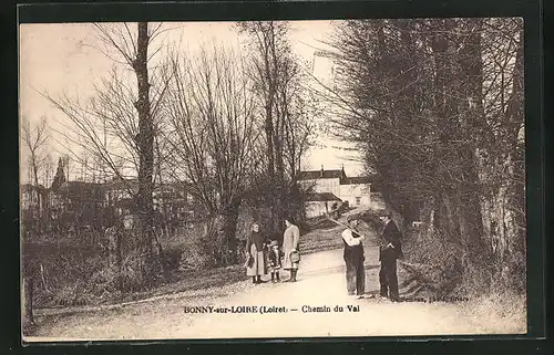 AK Bonny-sur-Loire, Chemin du Val