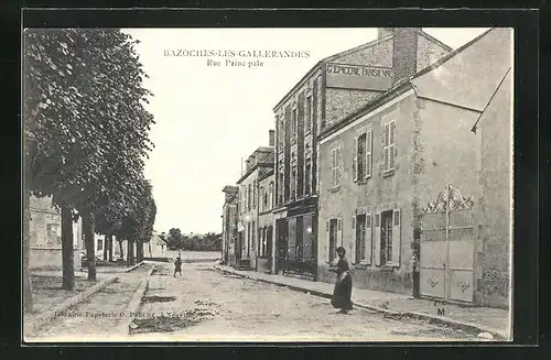 AK Bazoches-les-Gallerandes, Rue Principale, Strassenpartie