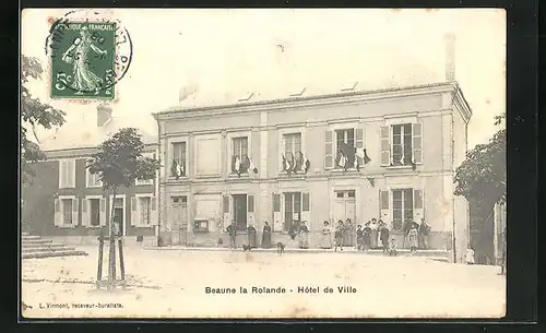 AK Beaune-la-Rolande, Hôtel de Ville