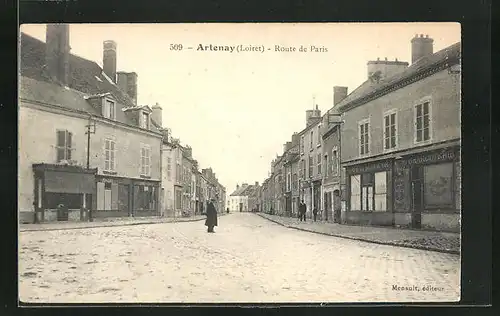 AK Artenay, Route de Paris