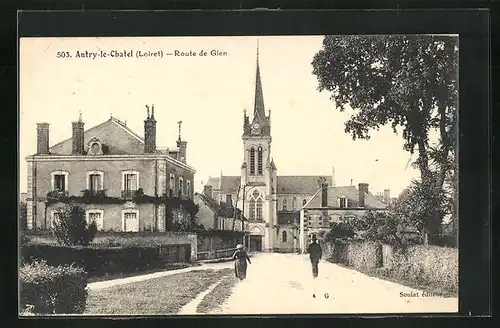 AK Autry-le-Chatel, Route de Gien