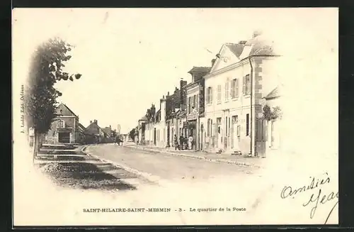 AK Saint-Hilaire-Saint-Mesmin, Le quartier de la Poste