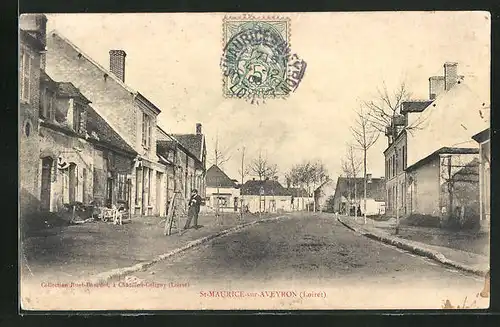 AK St-Maurice-sur-Aveyron, Une rue, Strassenpartie