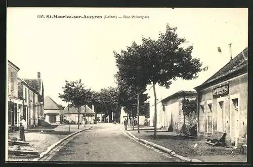 AK St-Maurice-sur-Aveyron, Rue Principale, Strassenpartie