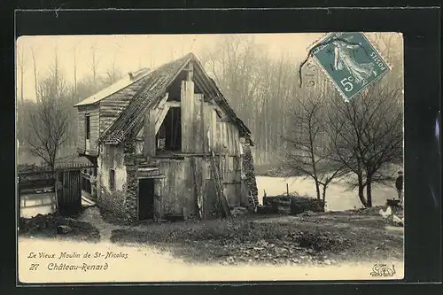 AK Chateau-Renard, le Vieux Moulin de Saint-Nicolas