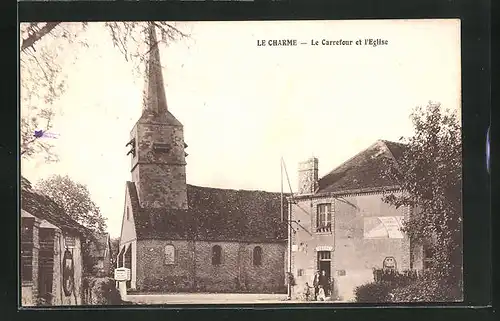 AK Le Charme, le Carrefour et l'Eglise