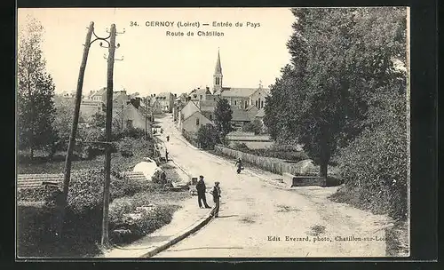 AK Cernoy, Entrée du Pays, Route de Chatillon