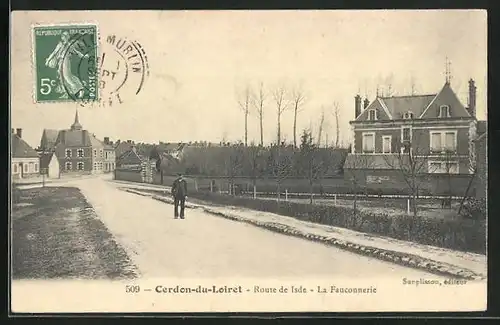 AK Cerdon-du-Loiret, Route de Isde, la Fauconnerie