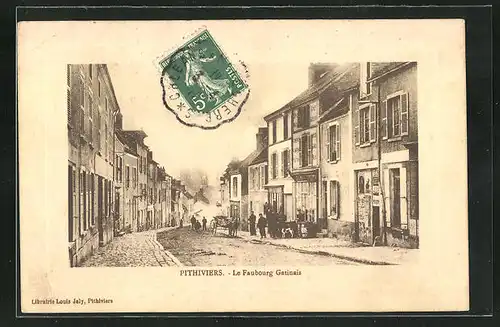 AK Pithiviers, Le Faubourg Gatinais