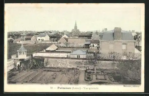 AK Puiseaux, Vue generale, l'Eglise