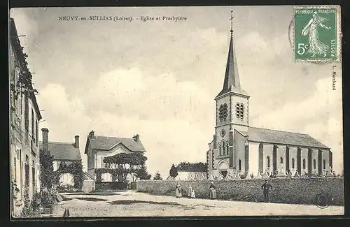 AK Neuvy-en-Sullias, Eglise et Pressbytére