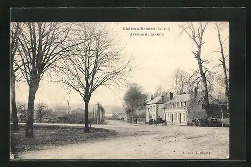 AK Chateau-Renard, Avenue de la Gare