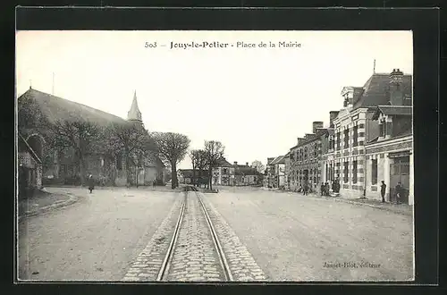 AK Jouy-le-Potier, Place de la Mairie