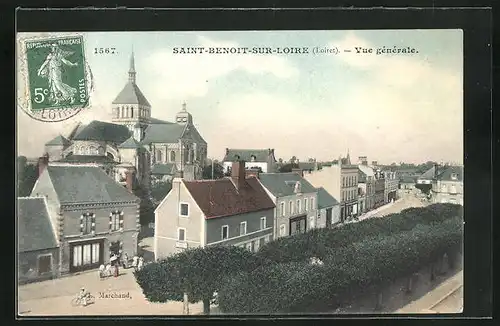 AK Saint-Benoit-sur-Loire, Vue générale