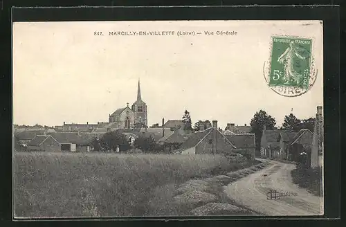 AK Marcilly-en-Villette, Vue Générale