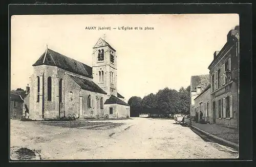 AK Auxy, L` Église et la place