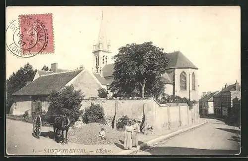 AK Saint-Cyr-en-Val, L` Église