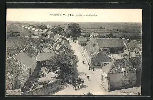 AK Villerben, Vue prise du Clocher