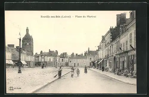 AK Neuville-aux-Bois, Place du Martroi