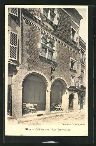 AK Gien, Café des Arts, Rue Victor-Hugo
