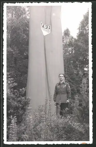 Fotografie FDJ-Frei Deutsche Jugend, FDJler in Uniform