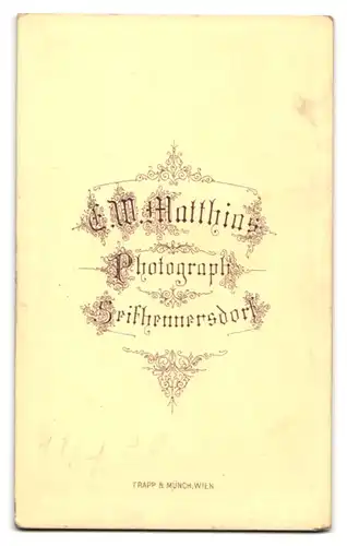 Fotografie E. W. Matthias, Seifhennersdorf, Portrait stattlicher Herr mit Brille und Vollbart