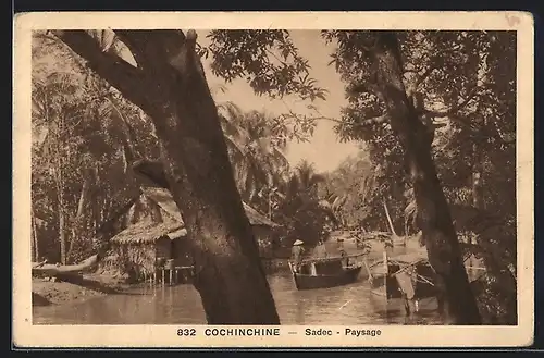 AK Cochinchine, Sadec, Paysage