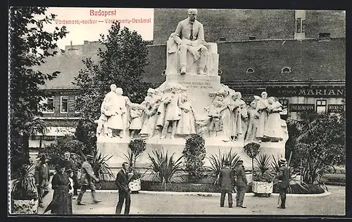 AK Budapest, Vörösmarty-Denkmal