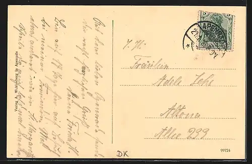 AK Apenrade, Ortsansicht bei Tag