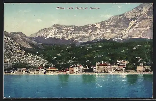 AK Risano nelle Bocche di Cattaro, Ortsansicht vom Wasser aus