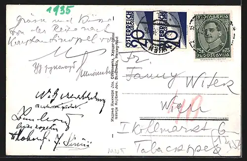 AK Kotor, Stadtansicht aus der Vogelperspektive