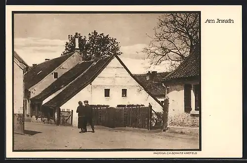 AK Krefeld, Strasse am Inrath