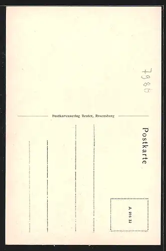 AK Schornreute-Ravensburg, Restaurant Friedr. Reischmann, Spinnerei, Bleicherei Dr. E. Degerdon