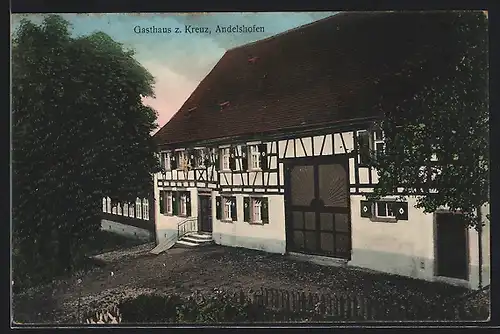 AK Andelshofen, Gasthaus zum Kreuz mit Eingang