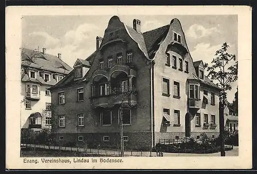 AK Lindau im Bodensee, Ev. Vereinshaus mit Anlagen