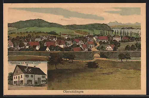 AK Oberuhldingen, Handlung v. Wilhelm Lorenz, Panorama