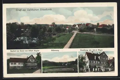 AK Sittenhardt, Gasthof zur Sonne, Handlung von Jakob Röger