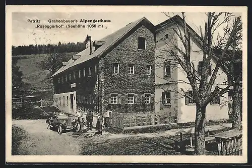 AK Patritz, Grabenbauer`s Alpengasthaus Roseggerhof