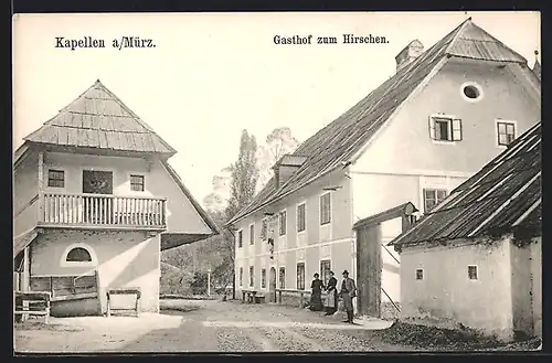 AK Kapellen a /Mürz, Gasthof zum Hirschen