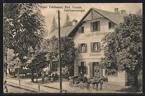 AK Bad Aussee, Hotel und Gasthaus Edelbauer