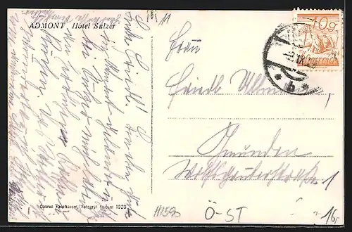 AK Admont, Hotel Sulzer, Auto-Garage