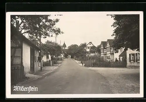 AK Wildenstein, Strassenpartie mit Wohnhäusern
