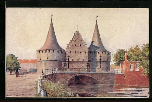 Künstler-AK Gent, Het Rabot