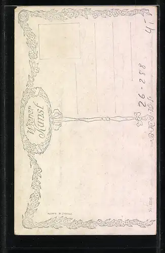 Künstler-AK Brüder Kohn (B.K.W.I) Nr. 1246: Herr in seiner Atelierecke